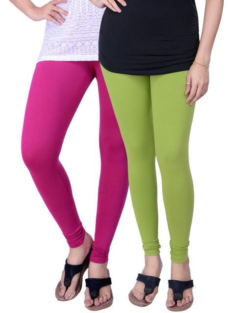 

LYRA Pack of 2 Ankle-Length Leggings, Green