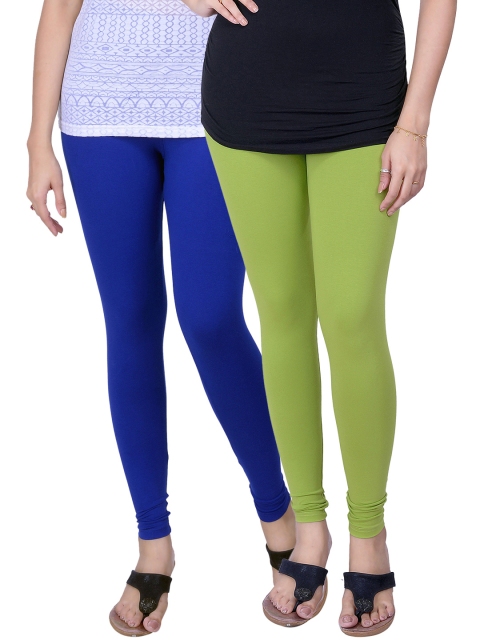 

LYRA Pack of 2 Ankle-Length Leggings, Green