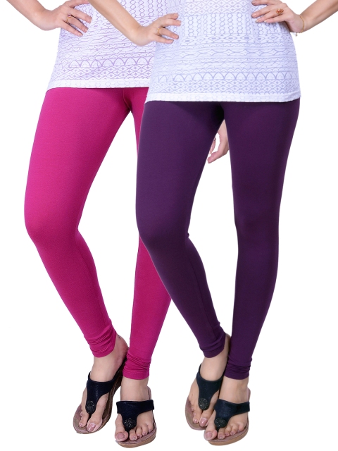 

LYRA Pack of 2 Ankle-Length Leggings, Purple