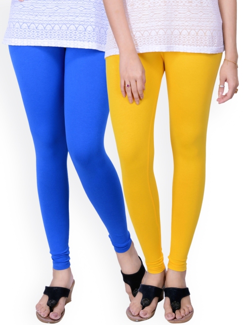 

LYRA Pack of 2 Ankle-Length Leggings, Blue