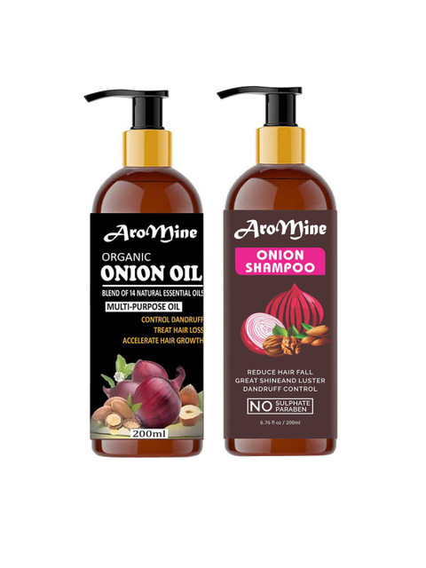 

AroMine Red Onion Oil & Red Onion Shampoo Combo Set