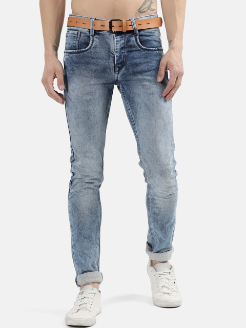

V2 Value & Variety Men Blue Mid-Rise Heavy Fade Jeans