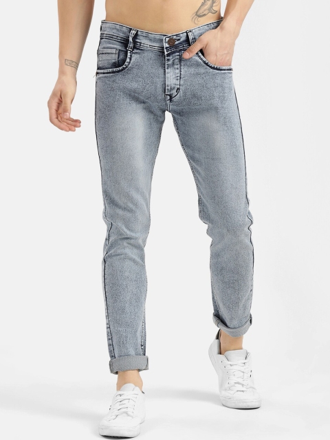 

V2 Value & Variety Men Blue Mildly Distressed Heavy Fade Jeans