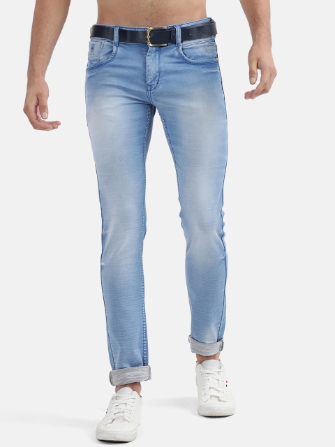 

V2 Value & Variety Men Light Blue Mid Rise Heavy Fade Jeans