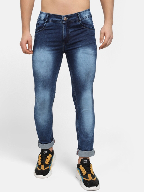 

V2 Value & Variety Men Blue Mid Rise Heavy Fade Jeans