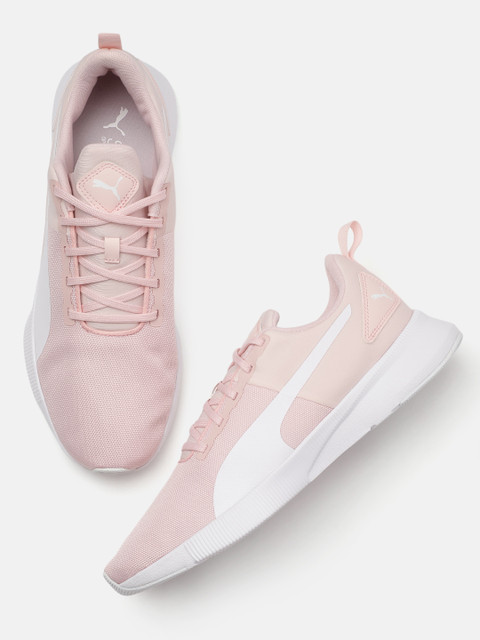 

Puma Unisex Pink Flyer Runner Mesh Running Shoes