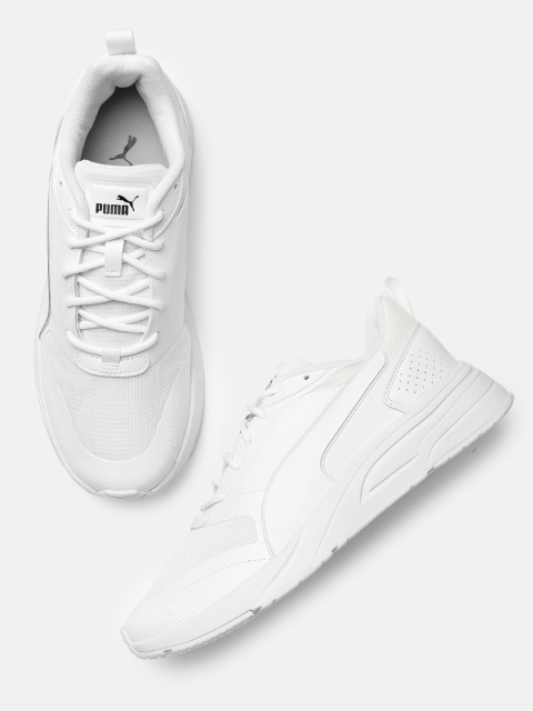 

Puma Unisex White Solid Avionic Running Shoes