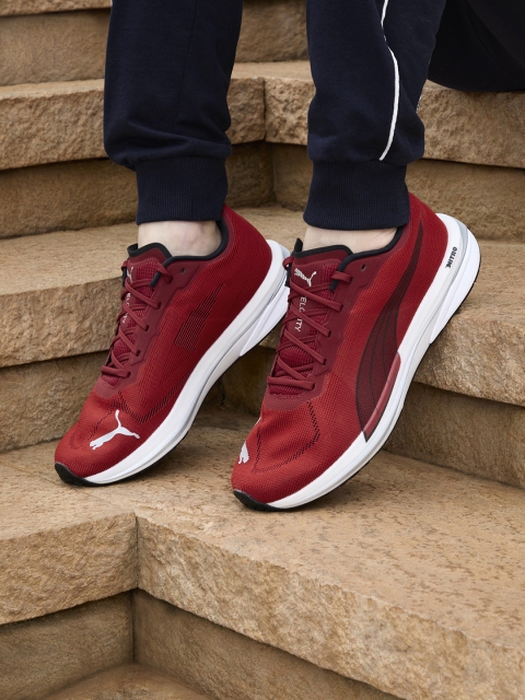 

Puma Men Red Velocity Nitro Running Shoes