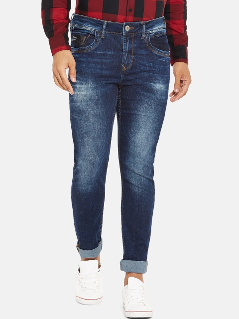 

SF JEANS by Pantaloons Men Blue Skinny Fit Mid-Rise Light Fade Jeans