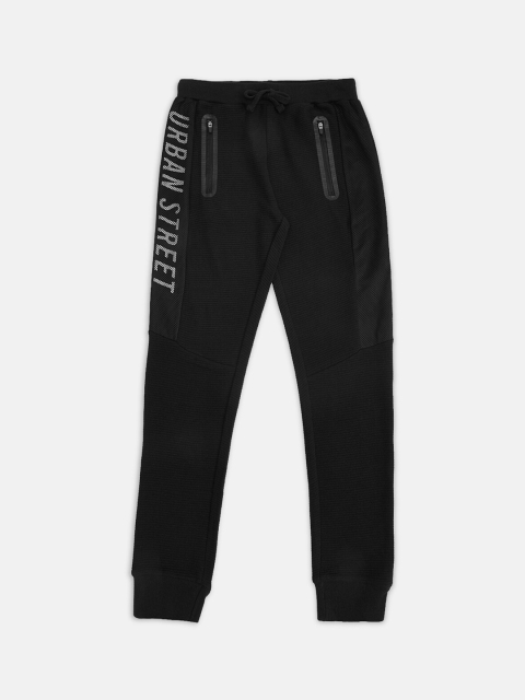 

Pantaloons Junior Boys Black Pure Cotton Joggers