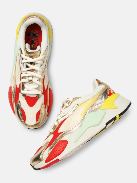 

PUMA x HARIBO Unisex Cream-Coloured & Red RS-X Colourblocked Trainers