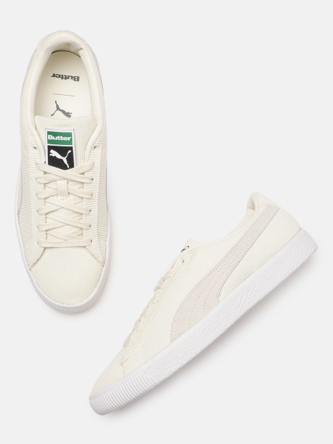 

Puma Unisex Off-White Basket Vintage Butter Goods Sneakers