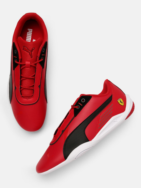 

PUMA Motorsport Unisex Red & Black Colourblocked Scuderia Ferrari R-Cat Machina Sneakers