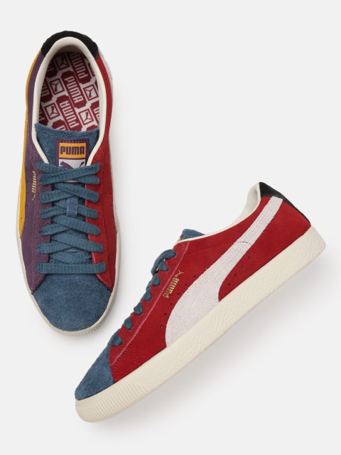 

Puma Unisex Red Vintage WTFormstrip Colourblocked Trainers
