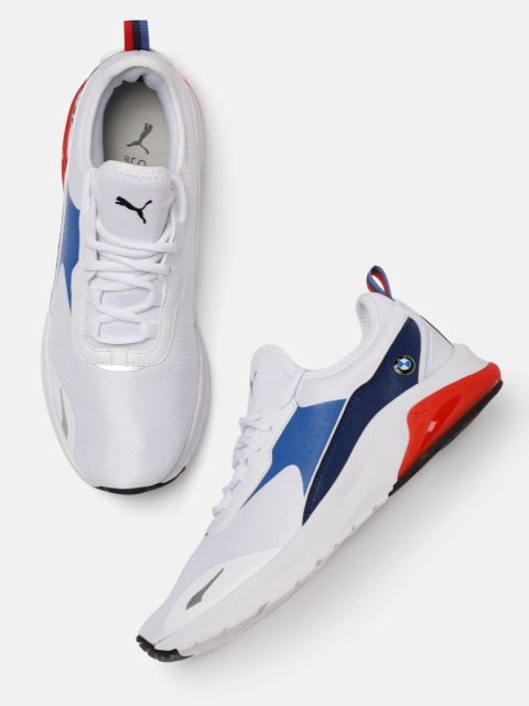 

PUMA Motorsport Unisex White and Blue Colourblocked Sneakers
