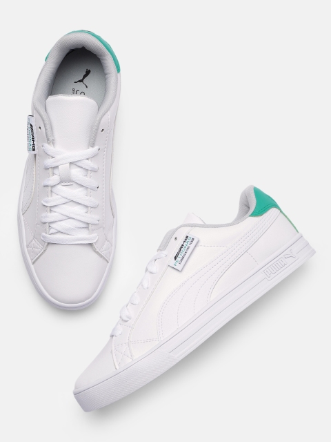 

PUMA Motorsport Unisex White Mercedes F1 Smash Vulcanised V3 Sneakers