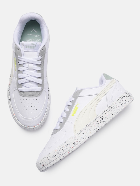 

Puma Unisex White Caven Better Trainers Leather Sneakers