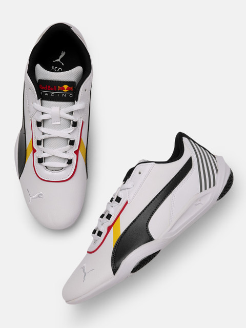 

PUMA Motorsport Unisex White & Black Colourblocked Red Bull Racing R-Cat Machina Sneakers