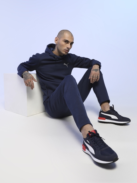 

Puma Unisex Navy Blue Solid Graviton Trainers