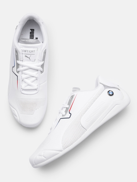 

PUMA Motorsport Unisex White BMW M Drift Cat 8 Perforations Sneakers