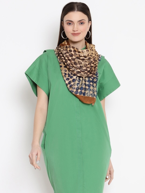 

SHINGORA Women Brown & Blue Printed Stole