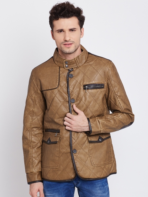 

U.S. Polo Assn. Brown Faux Leather Quilted Jacket