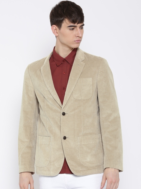 

U.S. Polo Assn. Denim Co. Beige Single-Breasted Corduroy Blazer