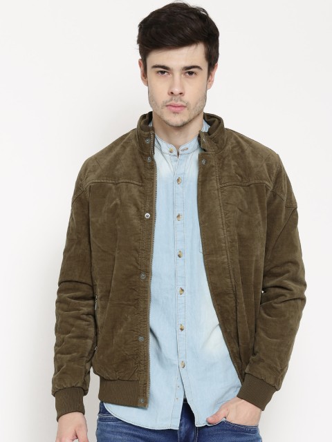 

U.S. Polo Assn. Denim Co. Olive Brown Corduroy Bomber Jacket