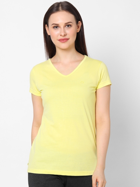 

Sweet Dreams Women Yellow V-Neck T-shirt