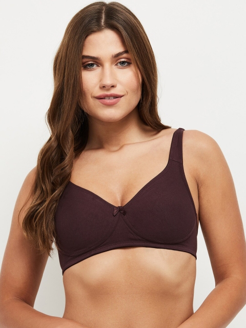 

max Burgundy Full Coverage Everyday Bra SP21SCB07WINE