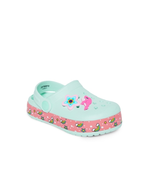 

Pantaloons Junior Girls Blue & Pink Printed Rubber Clogs