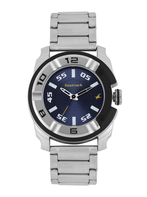 

Fastrack Men Navy Dial Analogue Watch 3150KM01, Navy blue