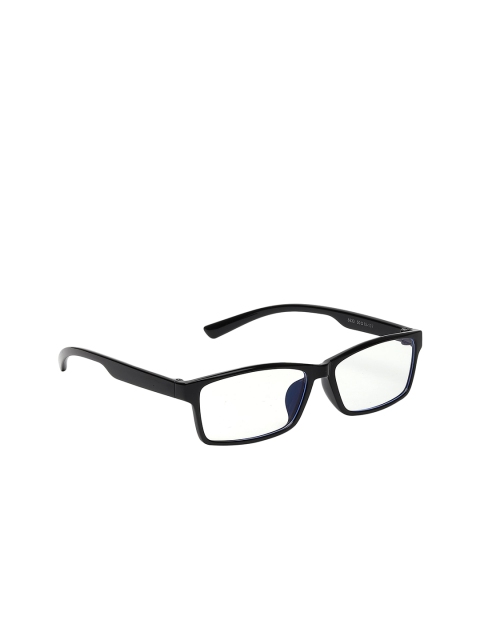 

CRIBA Clear Lens & Black Rectangle Sunglasses with UV Protected Lens CR_MODEL 3_CLEAR, Transparent