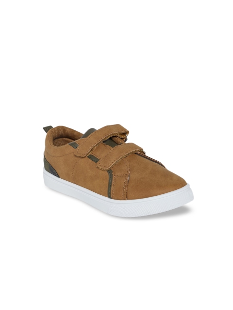 

Pantaloons Junior Boys Brown Colourblocked Faux Leather Sneakers