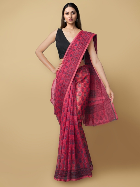 

Unnati Silks Women Red Printed