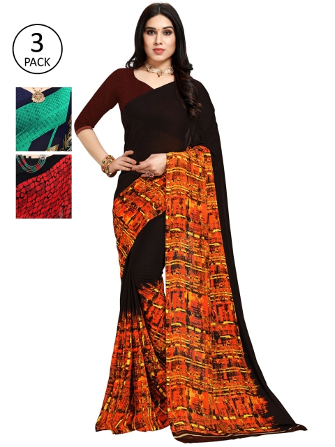 

KALINI Pack of 3 Multicoloured Saree, Multi
