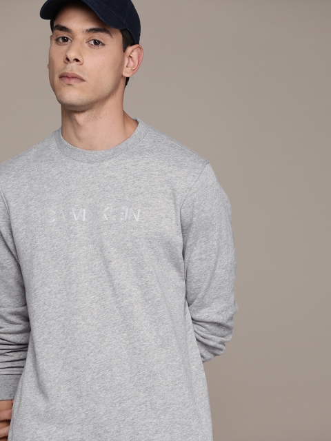 

Calvin Klein Jeans Men Grey Printed Sweatshirt