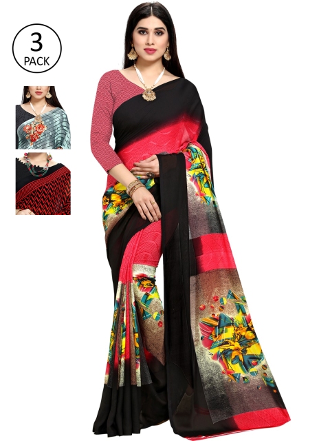 

KALINI Woman Pack of 3 Saree, Blue