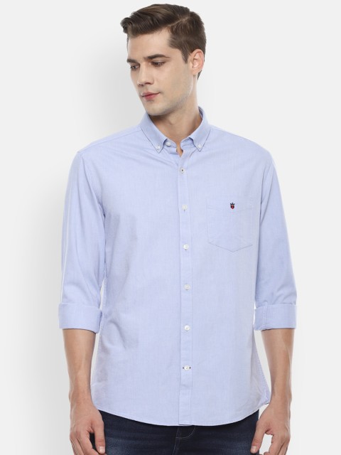 

Louis Philippe Sport Men Blue Solid Slim Fit Casual Shirt