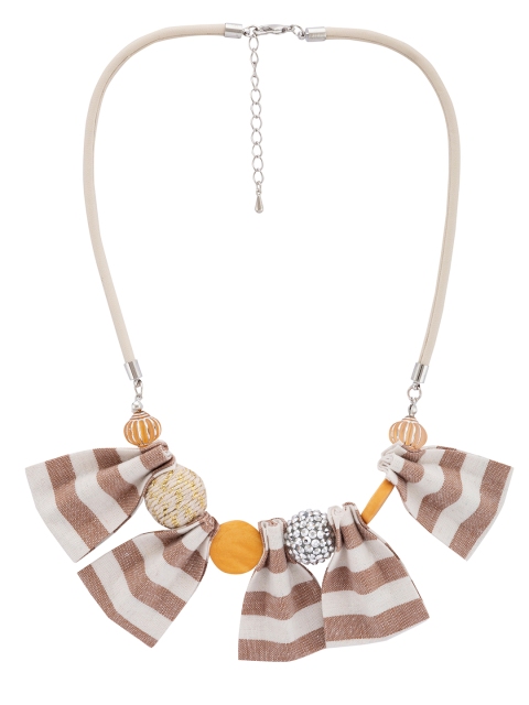 

Globus Off White & Brown Necklace