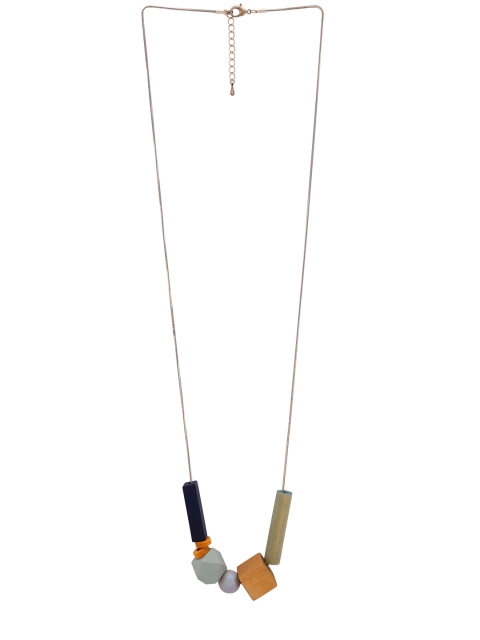 

Globus Blue & Yellow Bead Contemporary Necklace