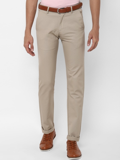 

Allen Solly Men Beige Slim Fit Regular Trousers