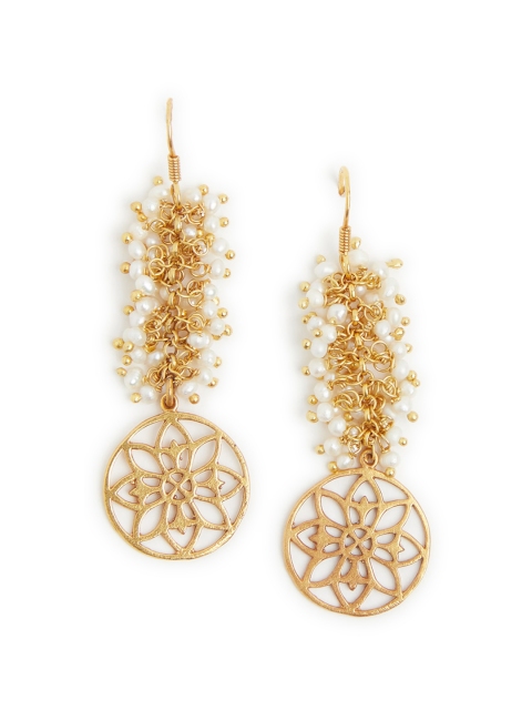 

Fabindia Gold-Toned Contemporary Drop Earrings