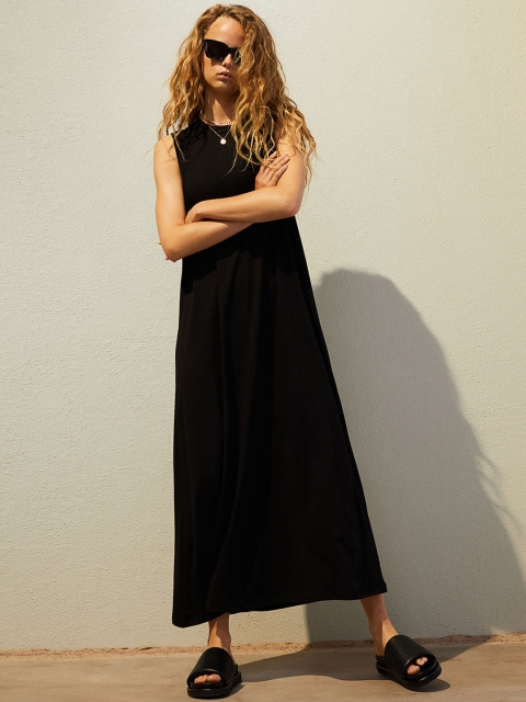 

H&M Women Black Modal Blend Dress