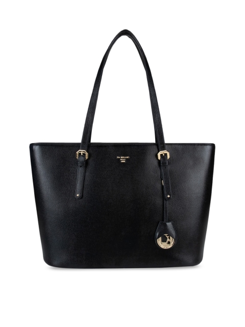 

Da Milano Women Black Leather Structured Shoulder Bag