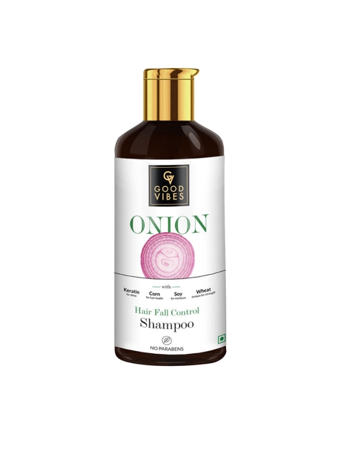 

Good Vibes Onion Hairfall Control Shampoo - 300 ml, White