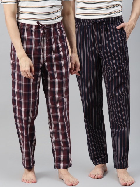 

Marks & Spencer Men Pack of 2 Cotton Lounge Pants, Burgundy