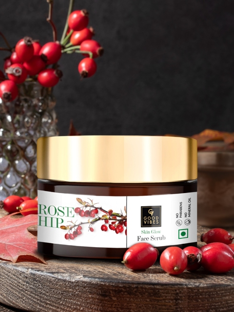 

Good Vibes Rosehip Skin Glow Face Scrub - 100 g, Transparent