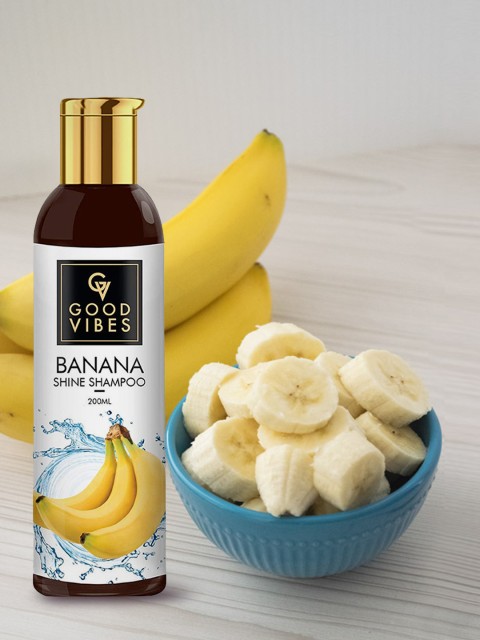 

Good Vibes Banana Shine Shampoo - 200 ml, Transparent