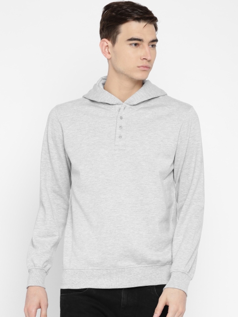 

ETHER Grey Melange Hooded Sweatshirt